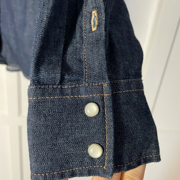 H&M NWOT size 4 denim button up - Picture 5 of 11